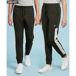 Pine Active Knit Full Length Super Stretch Jogger With Brand Logo Print - Dark Green