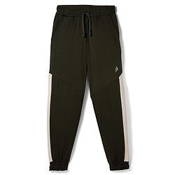 Pine Active Knit Full Length Super Stretch Jogger With Brand Logo Print - Dark Green