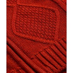Pine Kids Knit Full Sleeves Front Open Hooded Sweater with Cable Knit Design - Light Green