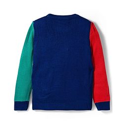 Pine Kids Knit Full Sleeves Pullover Sweater with Abstract Design - Multicolor