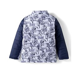 Pine Kids Marvel Woven Full Sleeves Padded Jacket with Detachable Hood & Avengers Print - Multicolor