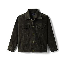 Pine Kids Cotton Woven Full Sleeves Solid Coloured Jacket - Olive Green
