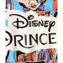 Pine Kids Disney Single Jersey Knit Half Sleeves Frock with Disney Princess Print - Light Blue