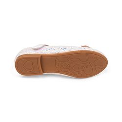 Pine Kids Velcro Closure Ballerina with Bow Applique - White