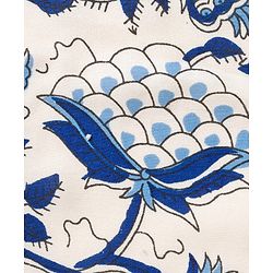 Pine Kids Sleeveless Floral Printed Indo Western Set - Blue