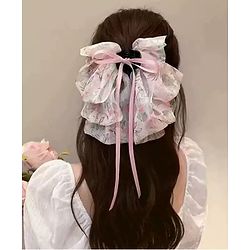 Pine Kids Bow & Butterfly Clip Free Size - Light Pink