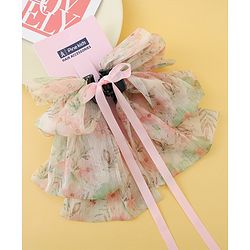 Pine Kids Bow & Butterfly Clip Free Size - Light Pink