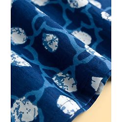 Pine Kids Cotton Woven Floral Printed Kurta & Pyjama Set - Blue