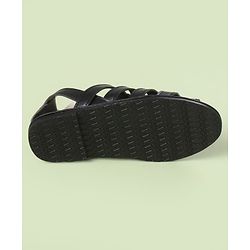 Pine Kids Back Strap Mojaris - Brown