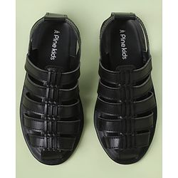 Pine Kids Back Strap Mojaris - Brown