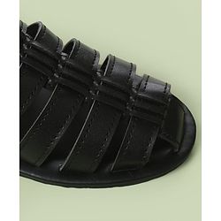 Pine Kids Back Strap Mojaris - Brown