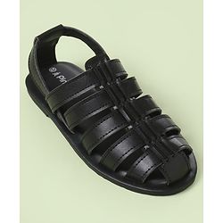 Pine Kids Back Strap Mojaris - Brown