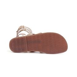 Pine Kids Gladiator Roman Zip Closure Sandals - Silver