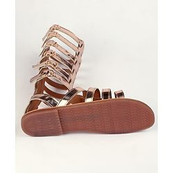 Pine Kids Gladiator Roman Sandals - Golden