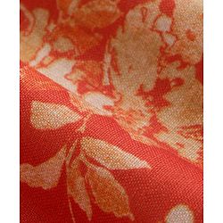 Pine Kids Woven Full Sleeves Kurta Pyjama Set With Floral Print - Orange