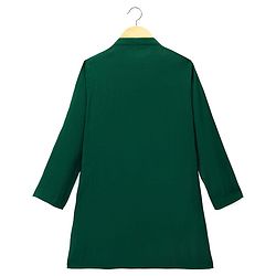 Pine Kids Woven Full Sleeves Kurta Pyjama Set With Embroidered Nehru Jacket - Green