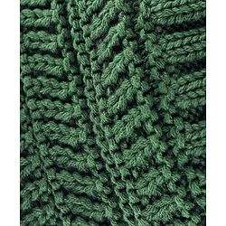 Pine Kids Knit Self Designed Woollen Cap Olive Green - Diameter 10.5 cm