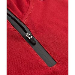 Pine Kids Looper Knit Winter Wear Solid Color T-Shirt & Joggers Set With Kangaroo Pocket - Maroon