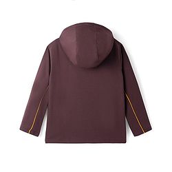 Pine Kids Looper Knit Full Sleeves Winter Wear Hooded T-Shirt & Joggers Set with New Goals Text Print - Dark Brown