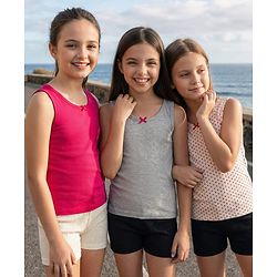 Pine Kids Knit Sleeveless Vests With Polka Dots Print Pack Of 3 (Colour May Vary)