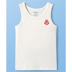 Pine Kids Cotton Knit Sleeveless Vests With Stripes & Gamer Text Print Pack Of 3 (Colour May Vary)