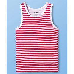 Pine Kids Cotton Knit Sleeveless Vests With Stripes & Gamer Text Print Pack Of 3 (Colour May Vary)