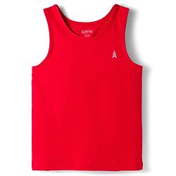 Pine Kids Cotton Knit Sleeveless Solid Assorted Vests Pack of 3 - Aqua Blue Red & Navy Blue