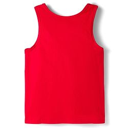 Pine Kids Cotton Knit Sleeveless Solid Assorted Vests Pack of 3 - Aqua Blue Red & Navy Blue