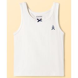 Pine Kids Cotton Knit Sleeveless Vests With Star Print Pack Of 3 (Colour May Vary)