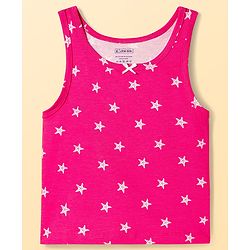 Pine Kids Cotton Knit Sleeveless Vests With Star Print Pack Of 3 (Colour May Vary)