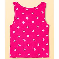 Pine Kids Cotton Knit Sleeveless Vests With Star Print Pack Of 3 (Colour May Vary)