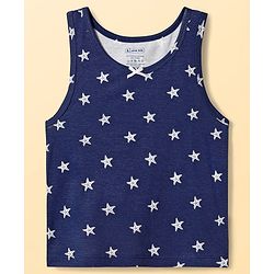 Pine Kids Cotton Knit Sleeveless Vests With Star Print Pack Of 3 (Colour May Vary)