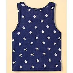 Pine Kids Cotton Knit Sleeveless Vests With Star Print Pack Of 3 (Colour May Vary)