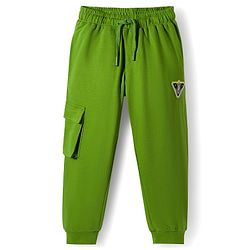Pine Kids Single Jersey Knit Half Sleeves T-Shirt & Lounge Pant With Space Theme Print - Black & Green