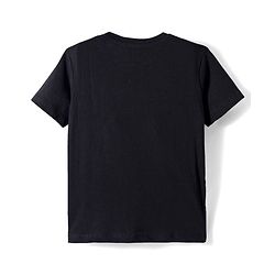 Pine Kids Single Jersey Knit Half Sleeves T-Shirt & Lounge Pant With Space Theme Print - Black & Green
