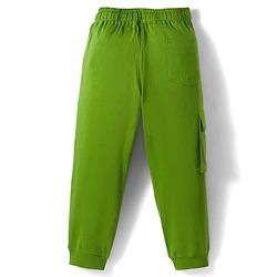 Pine Kids Single Jersey Knit Half Sleeves T-Shirt & Lounge Pant With Space Theme Print - Black & Green