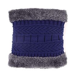 Pine Kids Knit Woollen Cap Cloves & Muffler Set Navy Blue - Diameter 18 cm