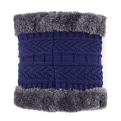 Pine Kids Knit Woollen Cap Cloves & Muffler Set Navy Blue - Diameter 18 cm