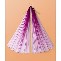 Pine Kids Cotton Woven Three Fourth Sleeves Kurta Salwar & Dupatta Set With Floral Print - Purple