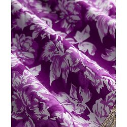 Pine Kids Cotton Woven Three Fourth Sleeves Kurta Salwar & Dupatta Set With Floral Print - Purple