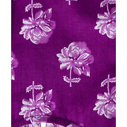 Pine Kids Cotton Woven Three Fourth Sleeves Kurta Salwar & Dupatta Set With Floral Print - Purple