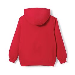 Pine Kids Cotton Knit Full Sleeves Hooded Sweatshirt With Embellishment - Red
