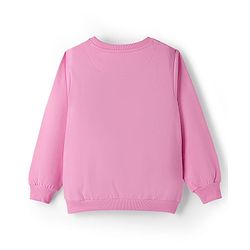 Pine Kids Cotton Knit Full Sleeves Sweatshirt with Imagination Graphic - Pink