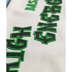 Pine Kids Fleece Knit Full Length Lounge Pant With Text Print - Ivory