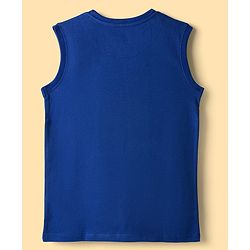 Pine Kids Marvel Single Jersey Knit Half Sleeves Shirt With T-Shirt & Captain America Graphics - Blue