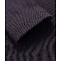 Pine Kids Cotton Lycra Knit Full Sleeves Solid Color High Neck Top - Black
