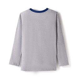 Pine Kids Single Jersey Knit Full Sleeves Night Suit With Dino Print - White