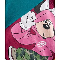 Pine Kids Disney Terry Knit Full Sleeves Hooded Sweatshirt With Minnie & Friends Graphics - Multicolor