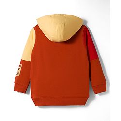 Pine Kids Marvel Fleece Knit Full Sleeves Hooded Sweatjacket With Avengers Graphics - Rust Orange