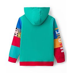 Pine Kids Marvel Terry Knit Full Sleeves Hooded Sweatjacket with Avengers Graphics - Multicolor